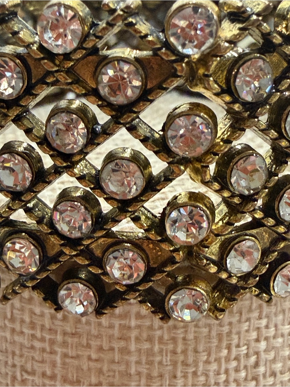 Gold Crystal Stretch Bracelet - Picture 4 of 5